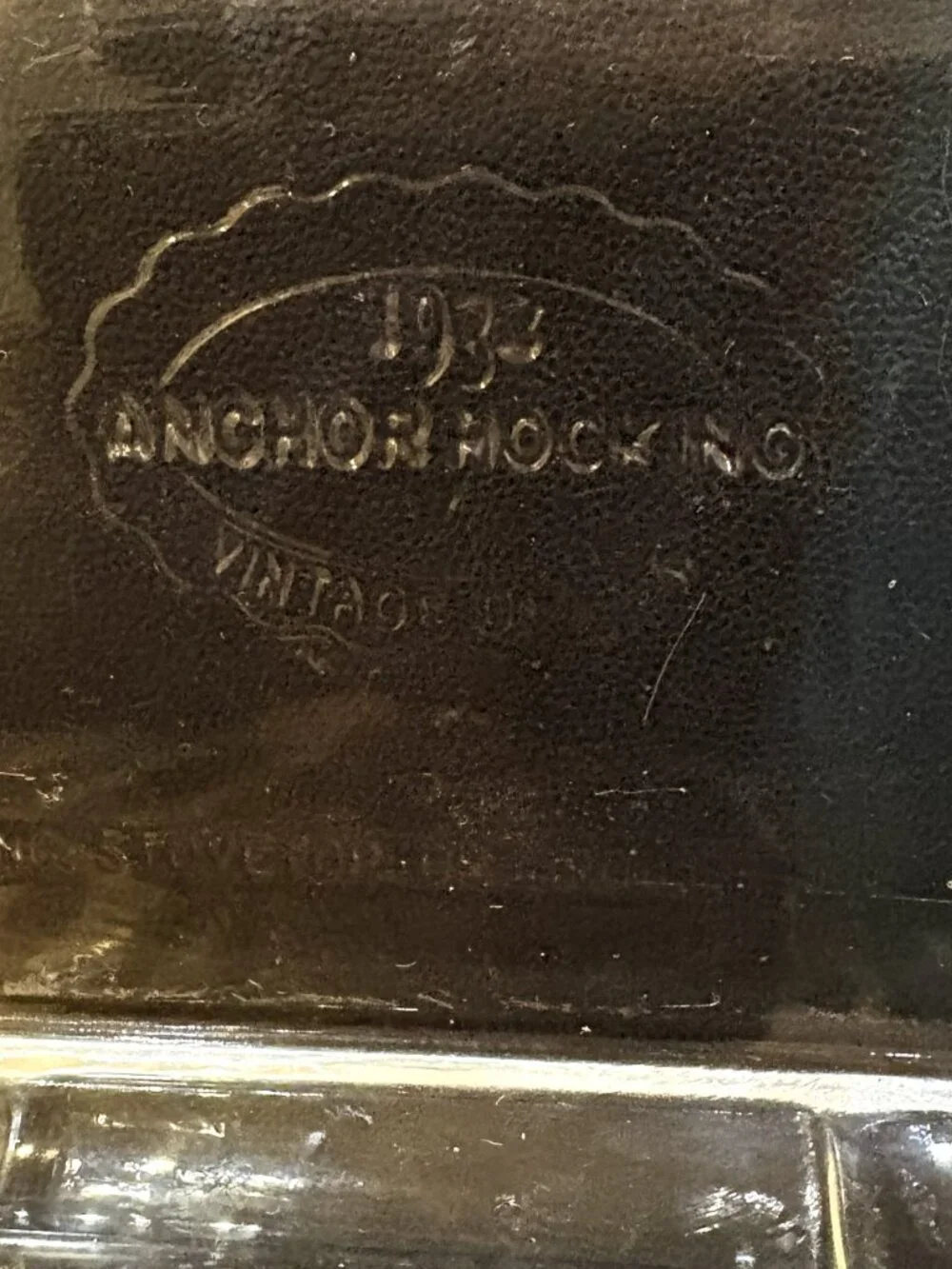 Anchor Hocking 1932 Vintage Design Rectangle Ribbed Refrigerator Dish w/ Lid